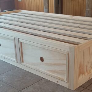 Base de Cama 1.5 Plaza Con 3 Cajones – 190 × 105cm